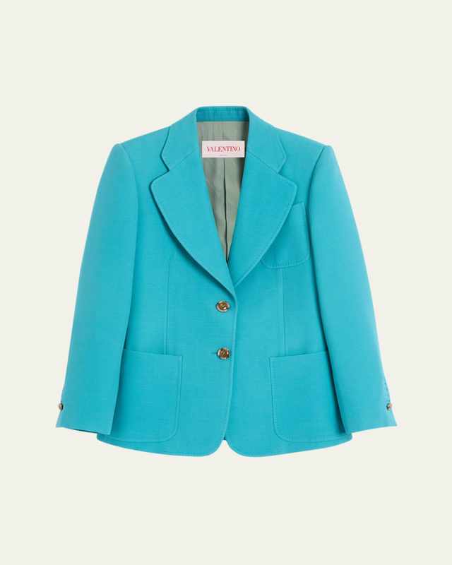 Patch Pocket Wool Blazer